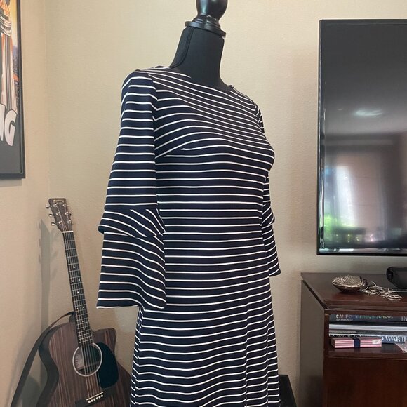 Ann Taylor Striped Ponte Flare - Picture 2 of 4